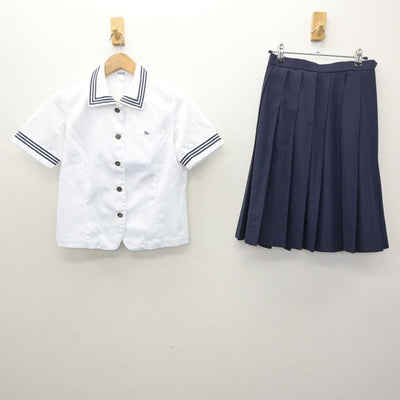 【中古】東京都 日本大学第三中学校・高等学校 女子制服 2点 (シャツ・スカート) sf064102