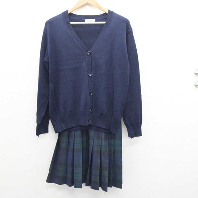 【中古】埼玉県 獨協埼玉中学高等学校 女子制服 2点 (ニット・スカート) sf064130