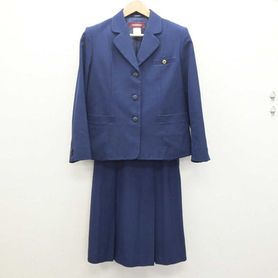 【中古】秋田県 新屋高等学校 女子制服 4点 (ブレザー・ニット・スカート) sf064153