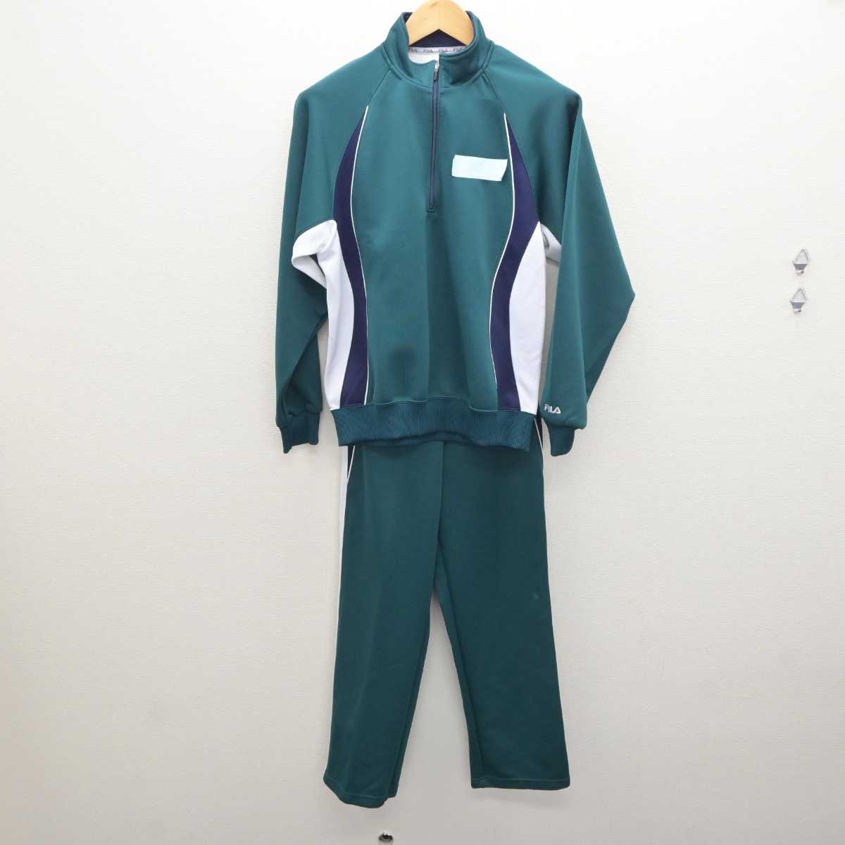 【中古】大阪府 布施高等学校 男子制服 2点 (ジャージ 上・ジャージ 下) sf064159