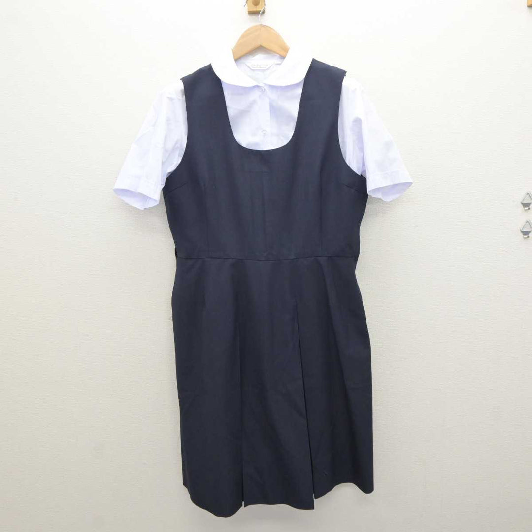 【中古】広島県 白岳中学校 女子制服 2点 (ジャンパースカート・シャツ) sf064174 | 中古制服通販パレイド