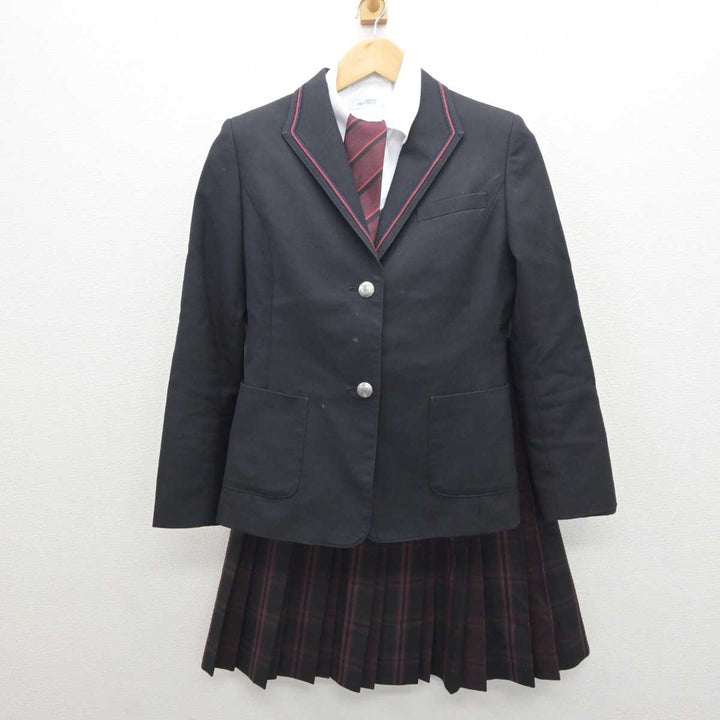 【中古】茨城県 取手第二高等学校 女子制服 5点 (ブレザー・ニット・シャツ・スカート) sf064181