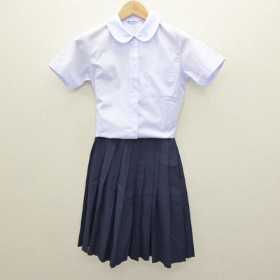 【中古】兵庫県 王塚台中学校 女子制服 3点 (シャツ・スカート) sf064189