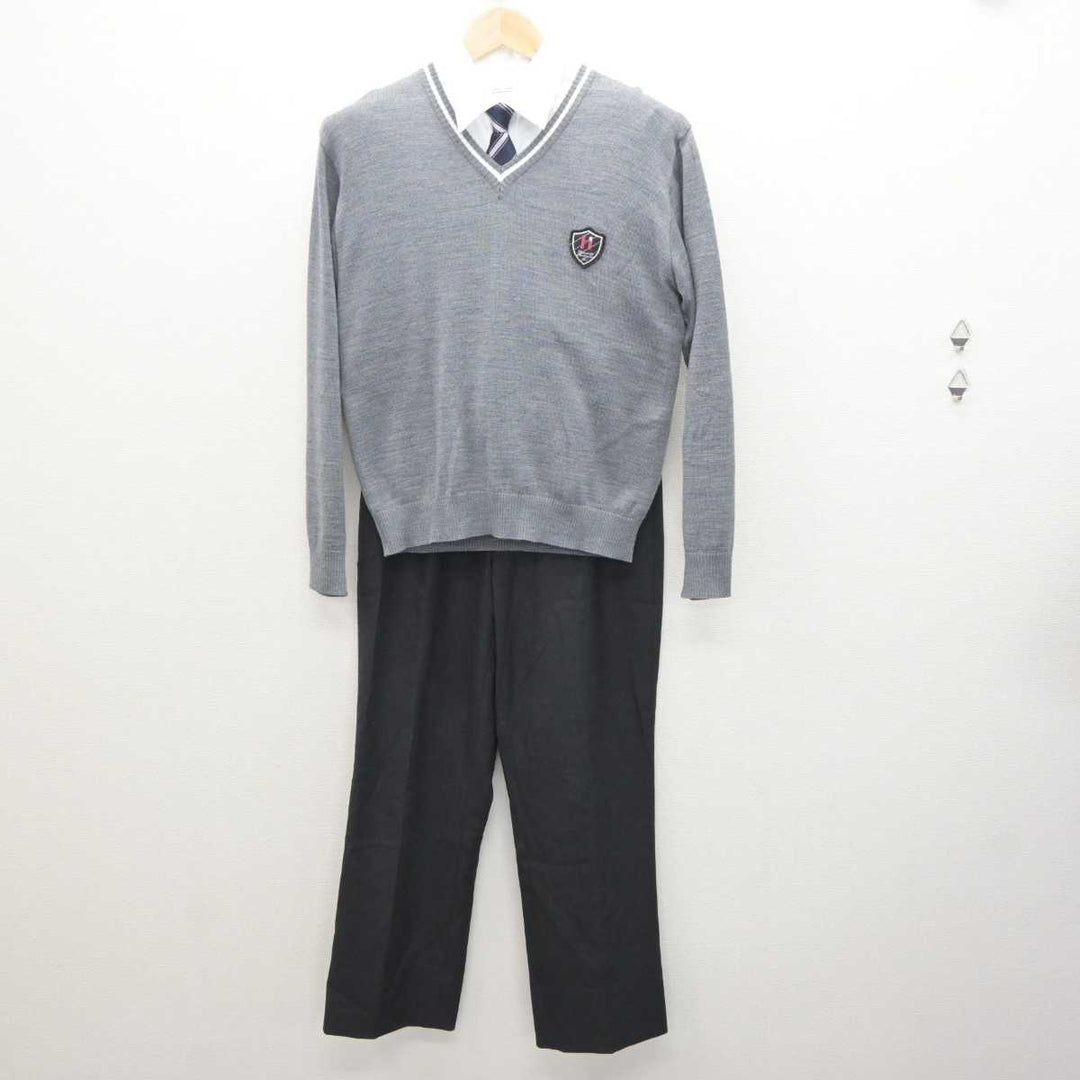 中古】和歌山県 初芝橋本中学校高等学校 男子制服 6点 (ブレザー