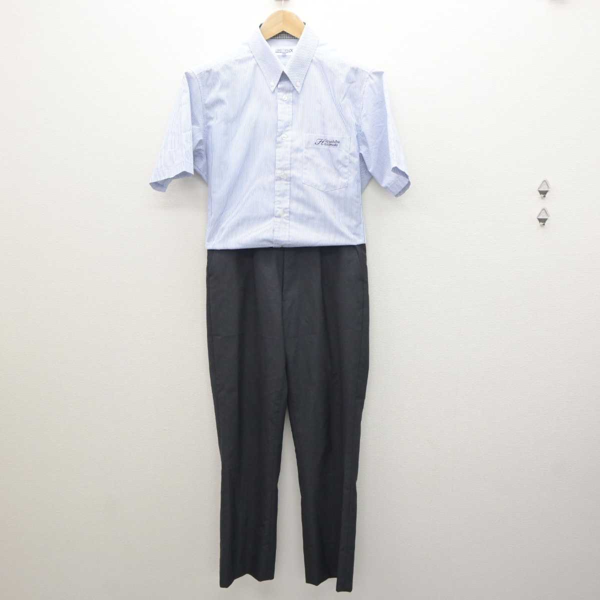 【中古】和歌山県 初芝橋本中学校高等学校 男子制服 2点 (シャツ・ズボン) sf064195