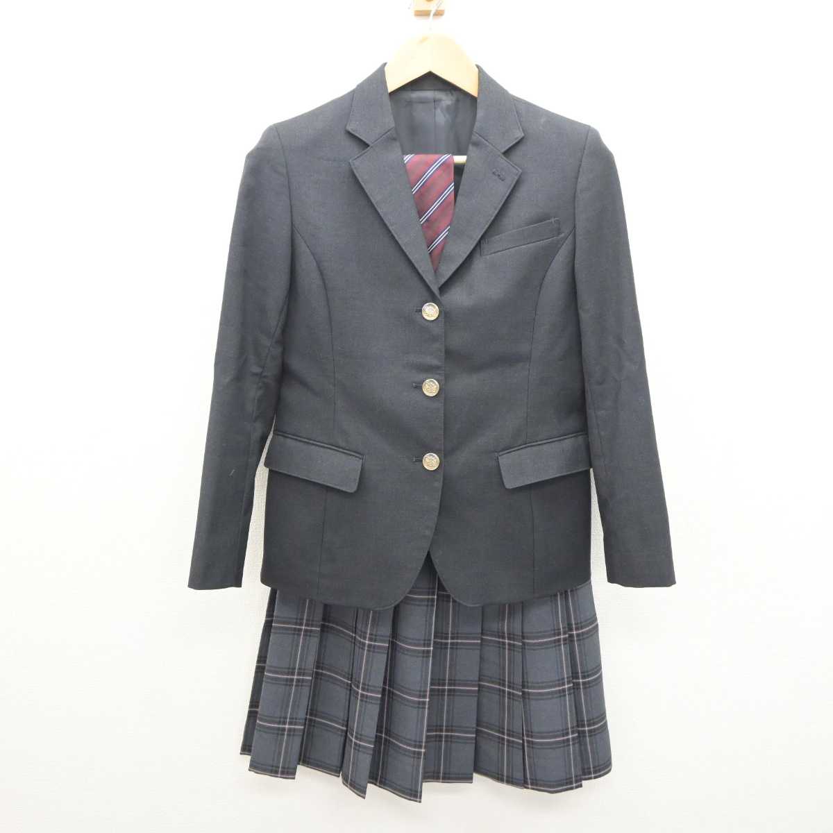 【中古】東京都 園芸高等学校 女子制服 5点 (ブレザー・スカート・ズボン) sf064249