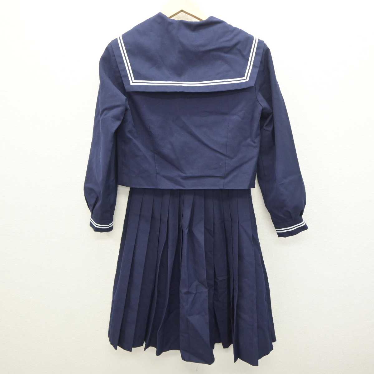 【中古】和歌山県 紀見東中学校 女子制服 3点 (セーラー服・スカート) sf064250