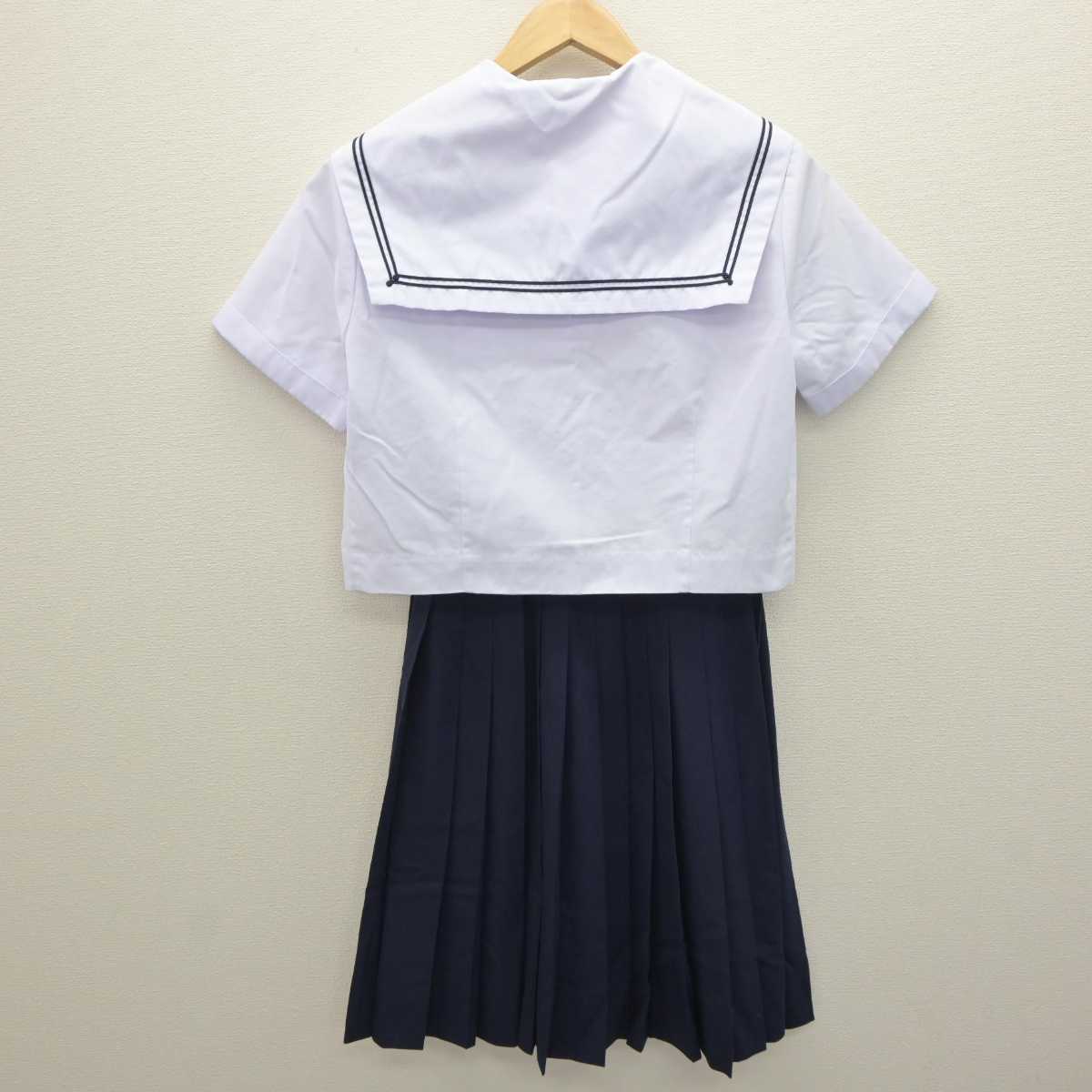 【中古】和歌山県 紀見東中学校 女子制服 4点 (セーラー服・スカート) sf064251