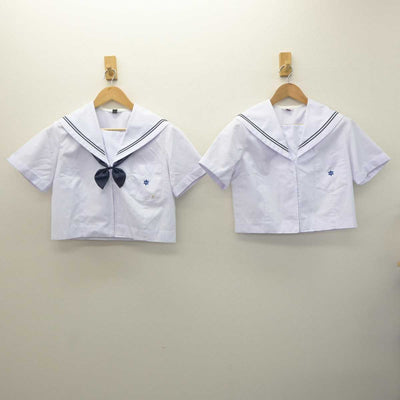 【中古】和歌山県 紀見東中学校 女子制服 4点 (セーラー服・スカート) sf064251