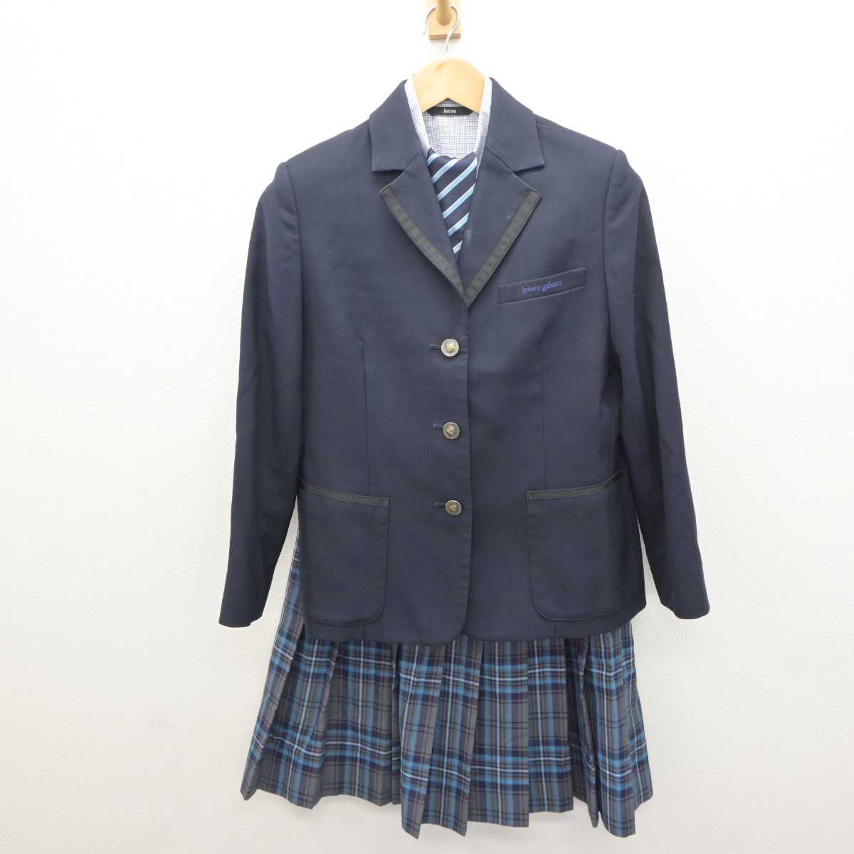 【中古】東京都 宝仙学園高等学校共学部 女子制服 5点 (ブレザー・シャツ・スカート) sf064253