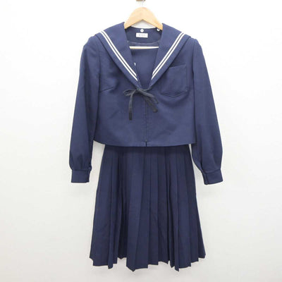 【中古】愛知県 一柳中学校 女子制服 3点 (セーラー服・スカート) sf064264