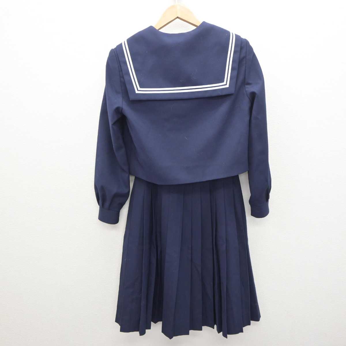 【中古】愛知県 一柳中学校 女子制服 3点 (セーラー服・スカート) sf064264