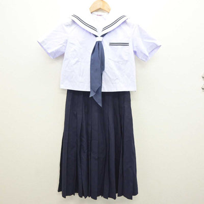 【中古】広島県 日比崎中学校 女子制服 3点 (セーラー服・スカート) sf064276