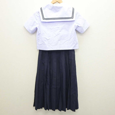 【中古】広島県 日比崎中学校 女子制服 3点 (セーラー服・スカート) sf064276