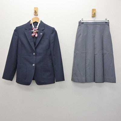 【中古】千葉県 松ヶ丘中学校 女子制服 4点 (ブレザー・スカート) sf064282