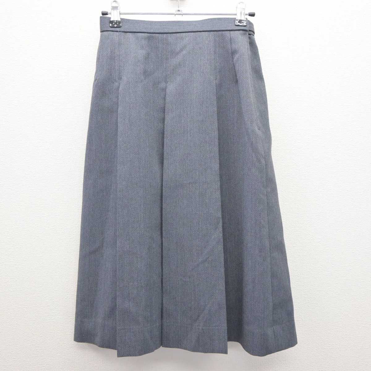 【中古】千葉県 松ヶ丘中学校 女子制服 3点 (ベスト・シャツ・スカート) sf064284