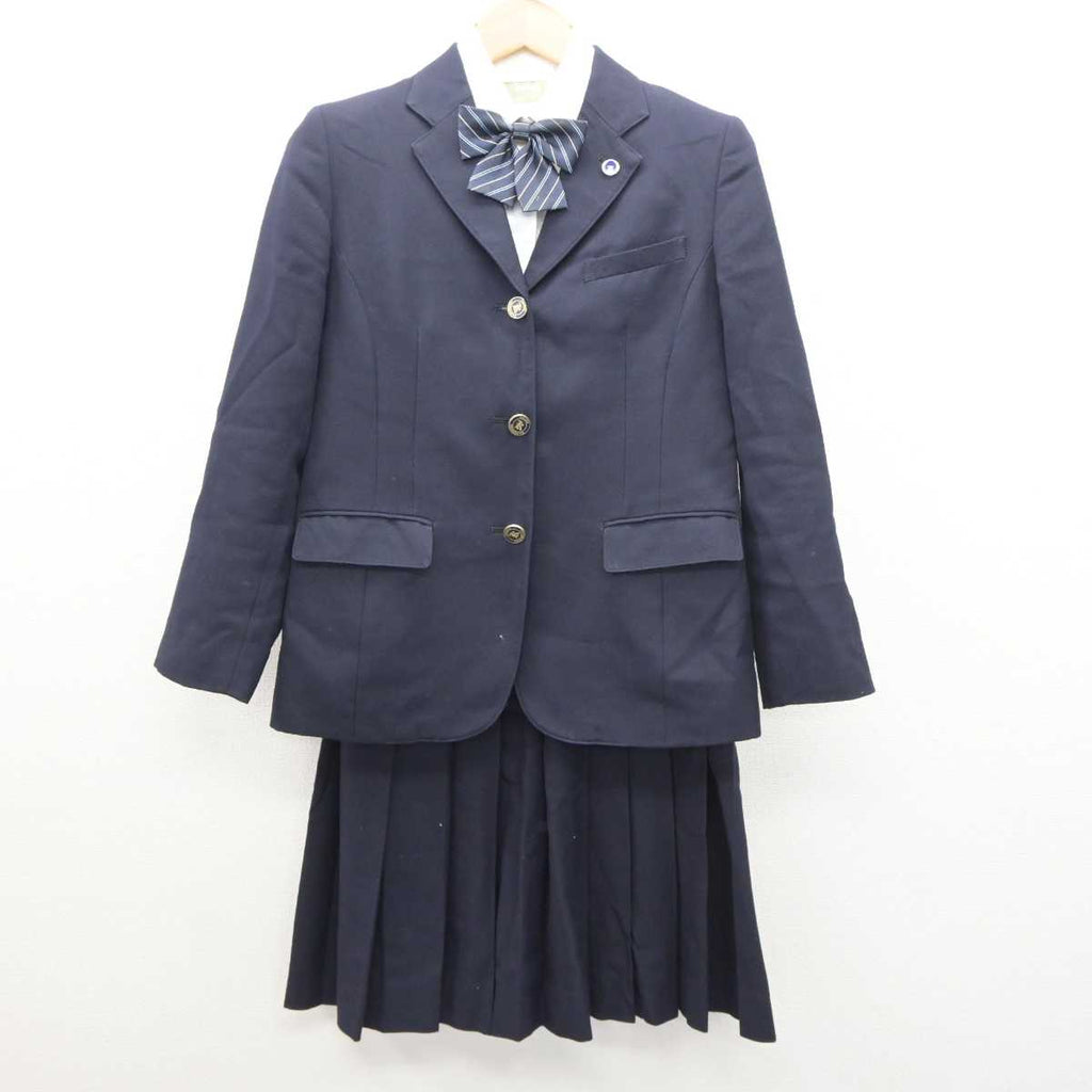 【中古】静岡県 常葉大学附属菊川中学校・高等学校 女子制服 5点 (ブレザー・シャツ・スカート) sf064303