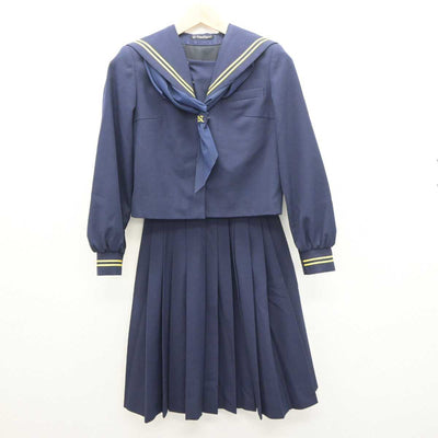 【中古】静岡県 掛川市立北中学校 女子制服 4点 (セーラー服・スカート) sf064306