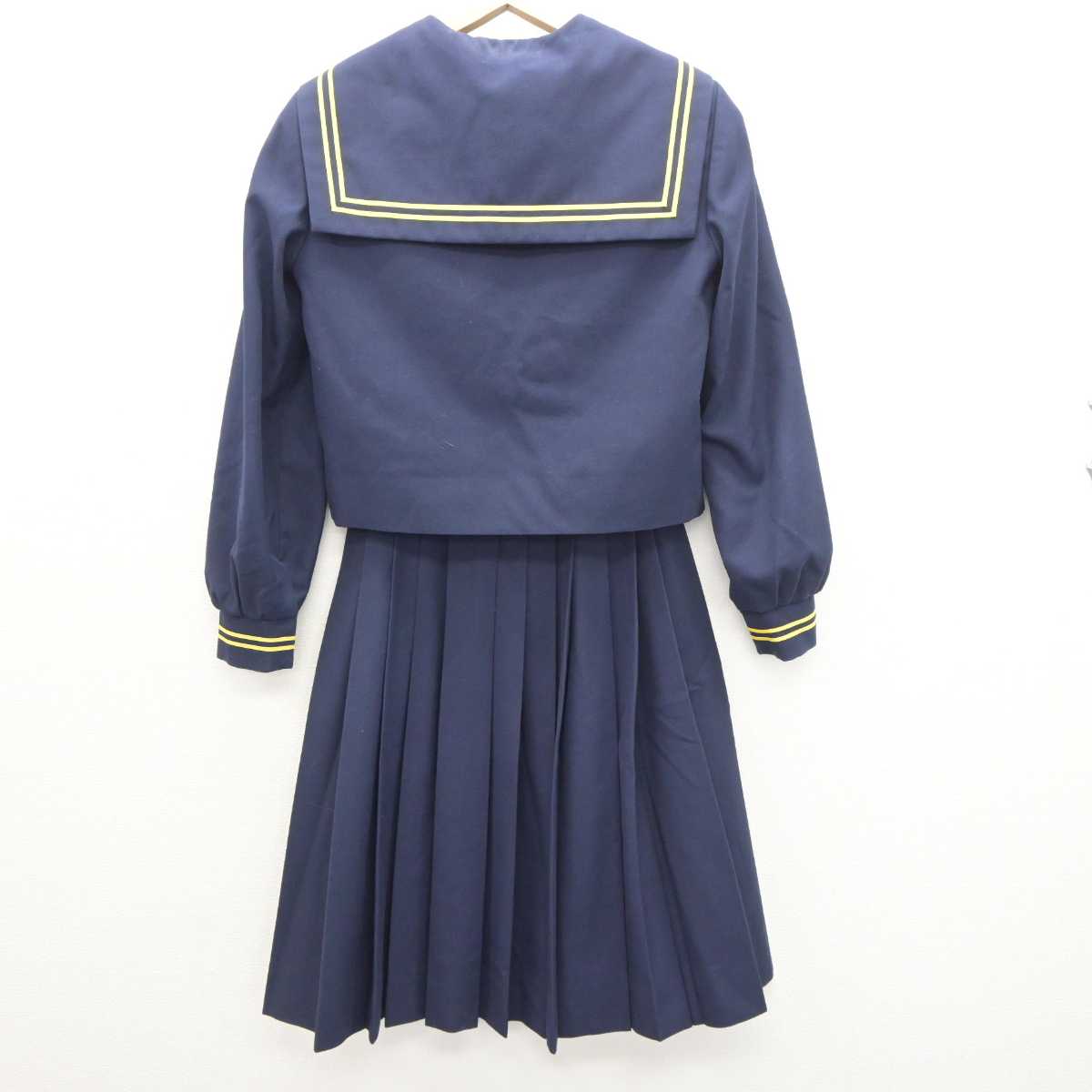 【中古】静岡県 掛川市立北中学校 女子制服 4点 (セーラー服・スカート) sf064306