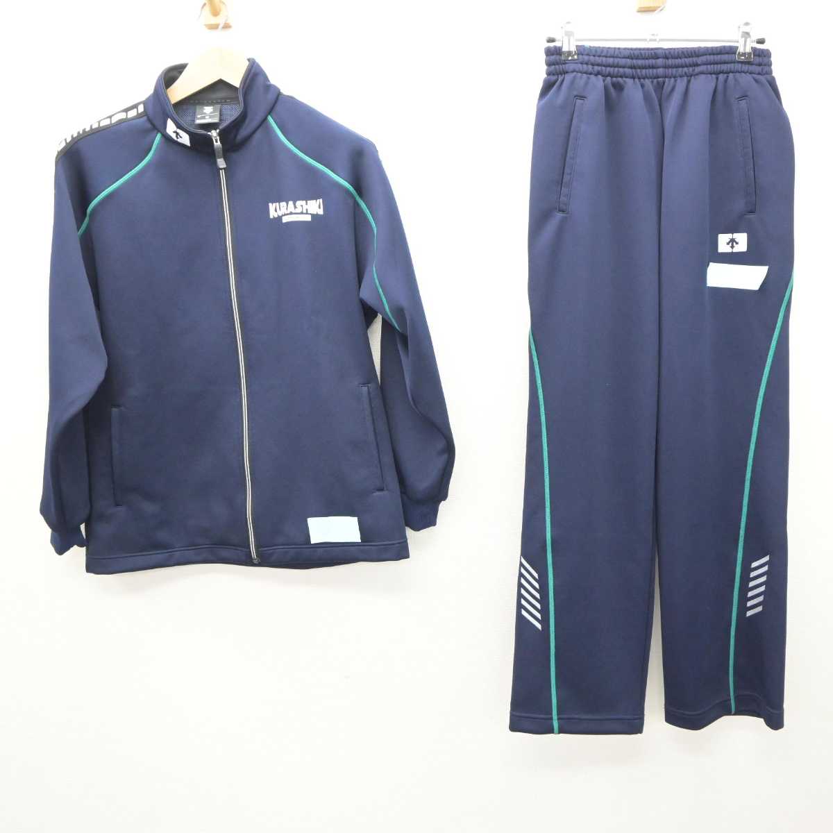 【中古】岡山県 倉敷高等学校 女子制服 2点 (ジャージ 上・ジャージ 下) sf064312