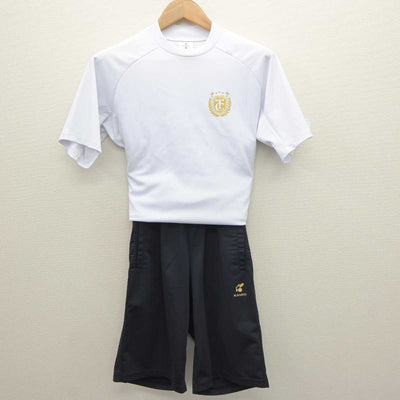 【中古】岡山県 玉島商業高等学校 女子制服 2点 (体操服 上・体操服 下) sf064319