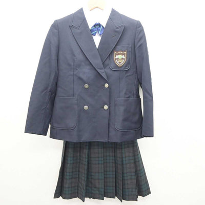 【中古】東京都 鶴牧中学校 女子制服 4点 (ブレザー・シャツ・スカート) sf064321