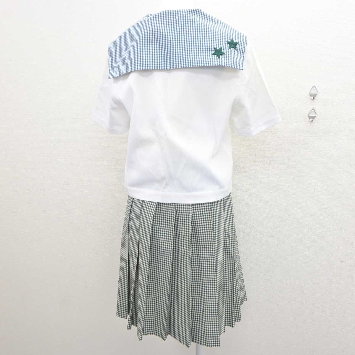 【中古】岡山県 就実高等学校 女子制服 2点 (セーラー服・スカート) sf064324