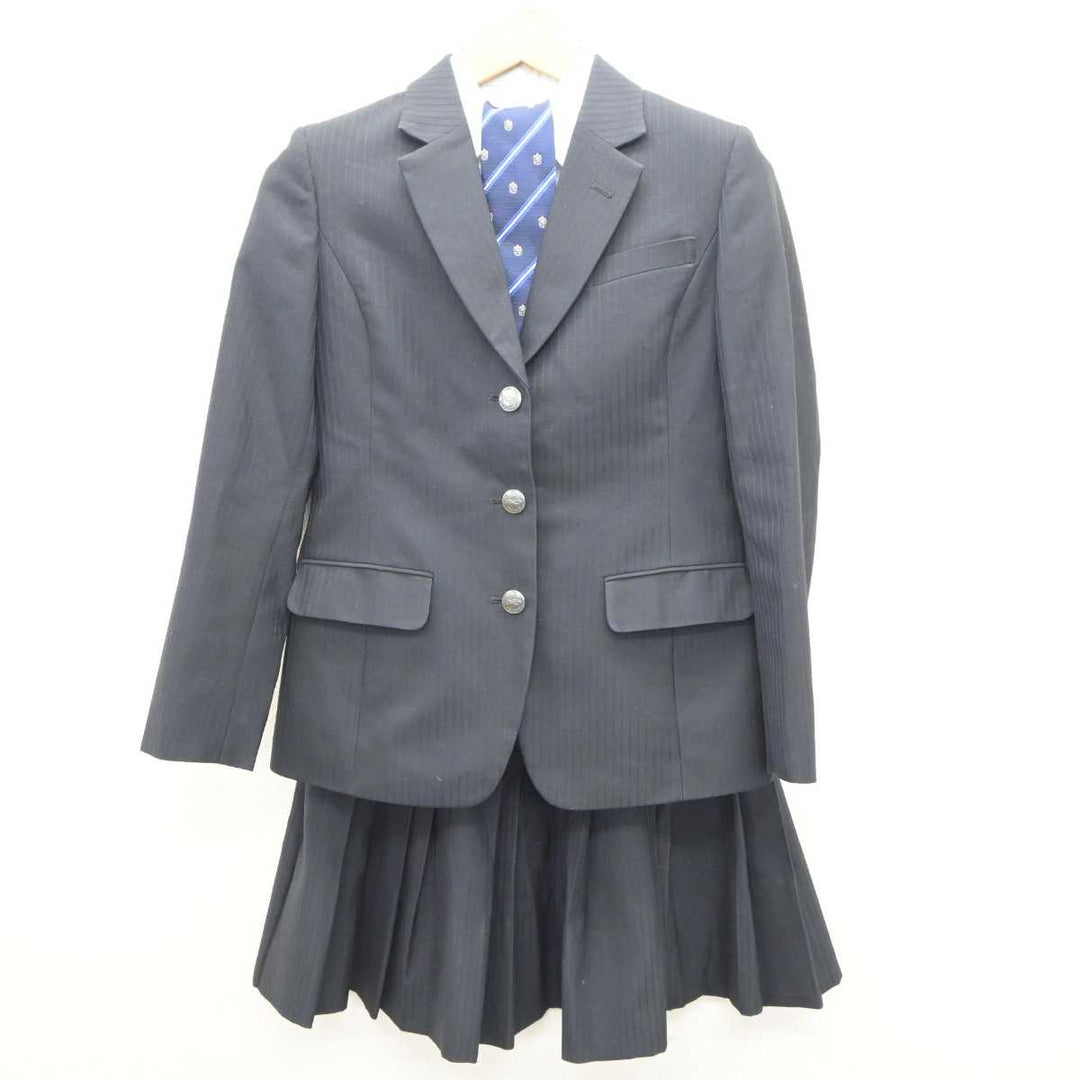 【中古】兵庫県 六甲アイランド高等学校 女子制服 5点 (ブレザー・シャツ・スカート) sf064328