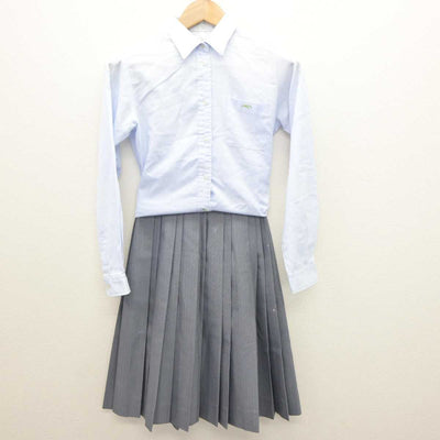 【中古】兵庫県 六甲アイランド高等学校 女子制服 2点 (シャツ・スカート) sf064329