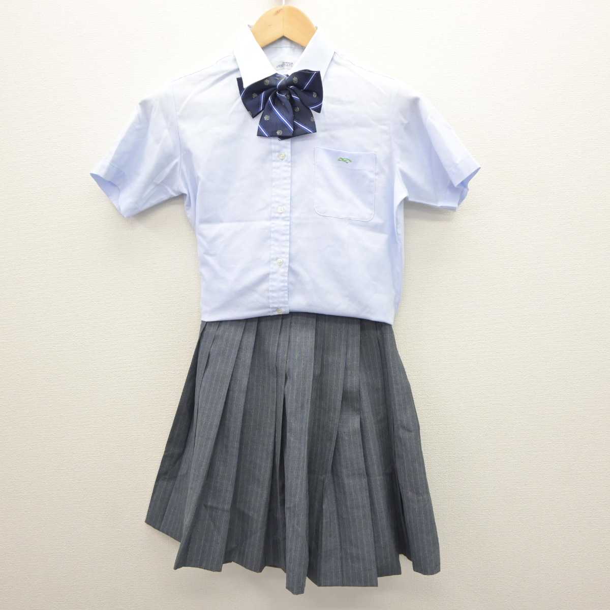 【中古】兵庫県 六甲アイランド高等学校 女子制服 4点 (シャツ・スカート) sf064330