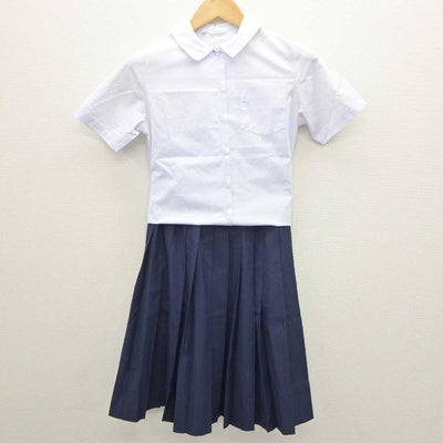 【中古】兵庫県 本庄中学校 女子制服 2点 (シャツ・スカート) sf064332