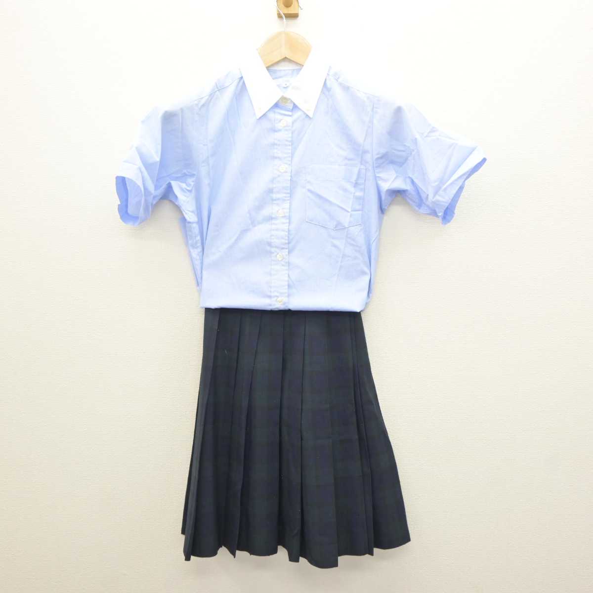 【中古】東京都 多摩高等学校 女子制服 2点 (シャツ・スカート) sf064351