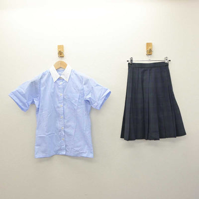 【中古】東京都 多摩高等学校 女子制服 2点 (シャツ・スカート) sf064351