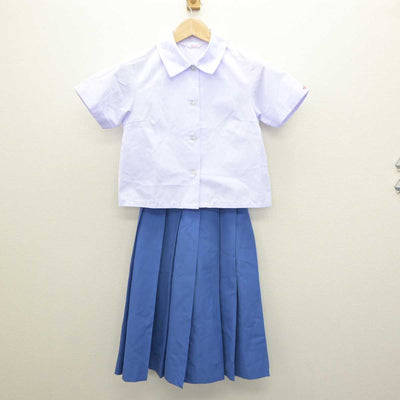 【中古】青森県 田名部高等学校 女子制服 2点 (シャツ・スカート) sf064353