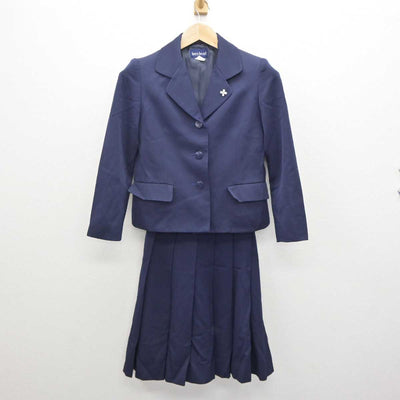 【中古】青森県 田名部高等学校 女子制服 4点 (ブレザー・ニットベスト・スカート) sf064354