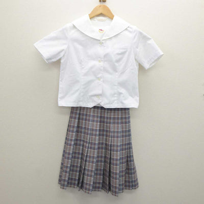 【中古】京都府 京都光華中学校 女子制服 2点 (シャツ・スカート) sf064356