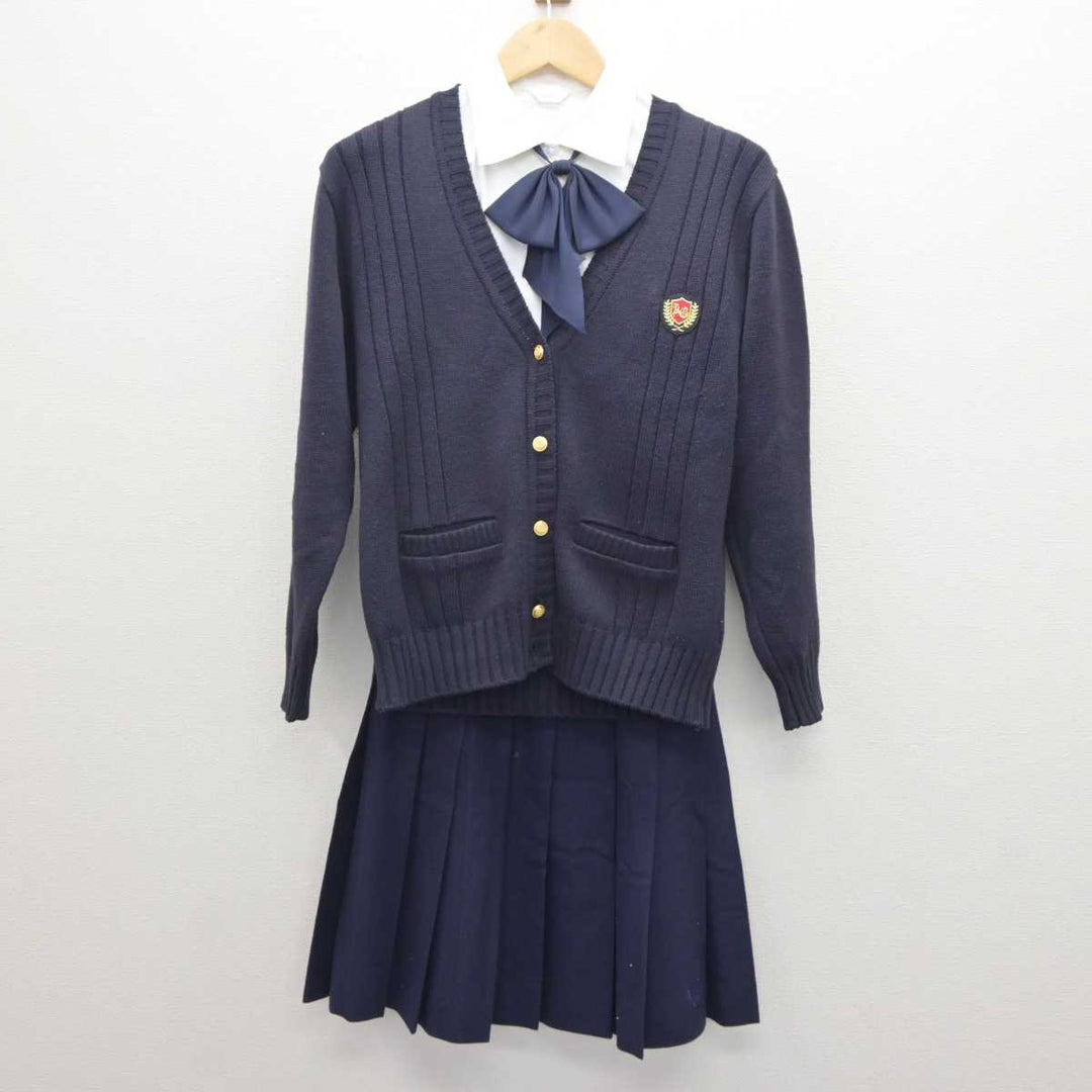 【中古】愛知県 安城学園高等学校 女子制服 5点 (ブレザー・ニット・シャツ・スカート) sf064369 | 中古制服通販パレイド