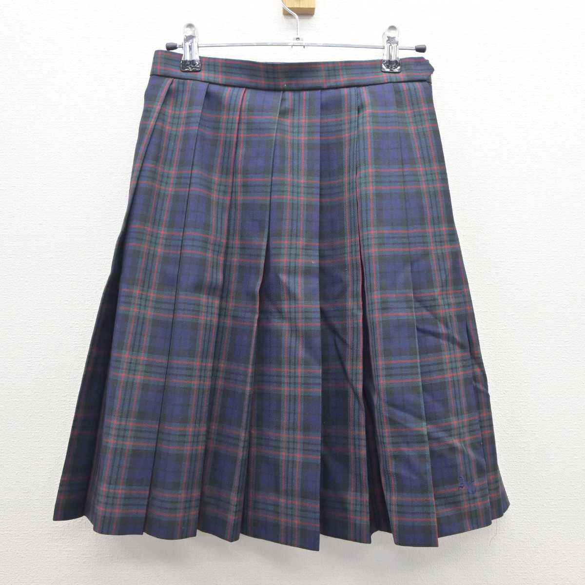 【中古】愛知県 安城学園高等学校 女子制服 4点 (ニット・シャツ・スカート) sf064370