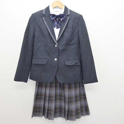 【中古】岐阜県 帝京大学可児高等学校中学校 女子制服 4点 (ブレザー・シャツ・スカート) sf064385