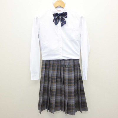 【中古】岐阜県 帝京大学可児高等学校中学校 女子制服 4点 (ブレザー・シャツ・スカート) sf064385