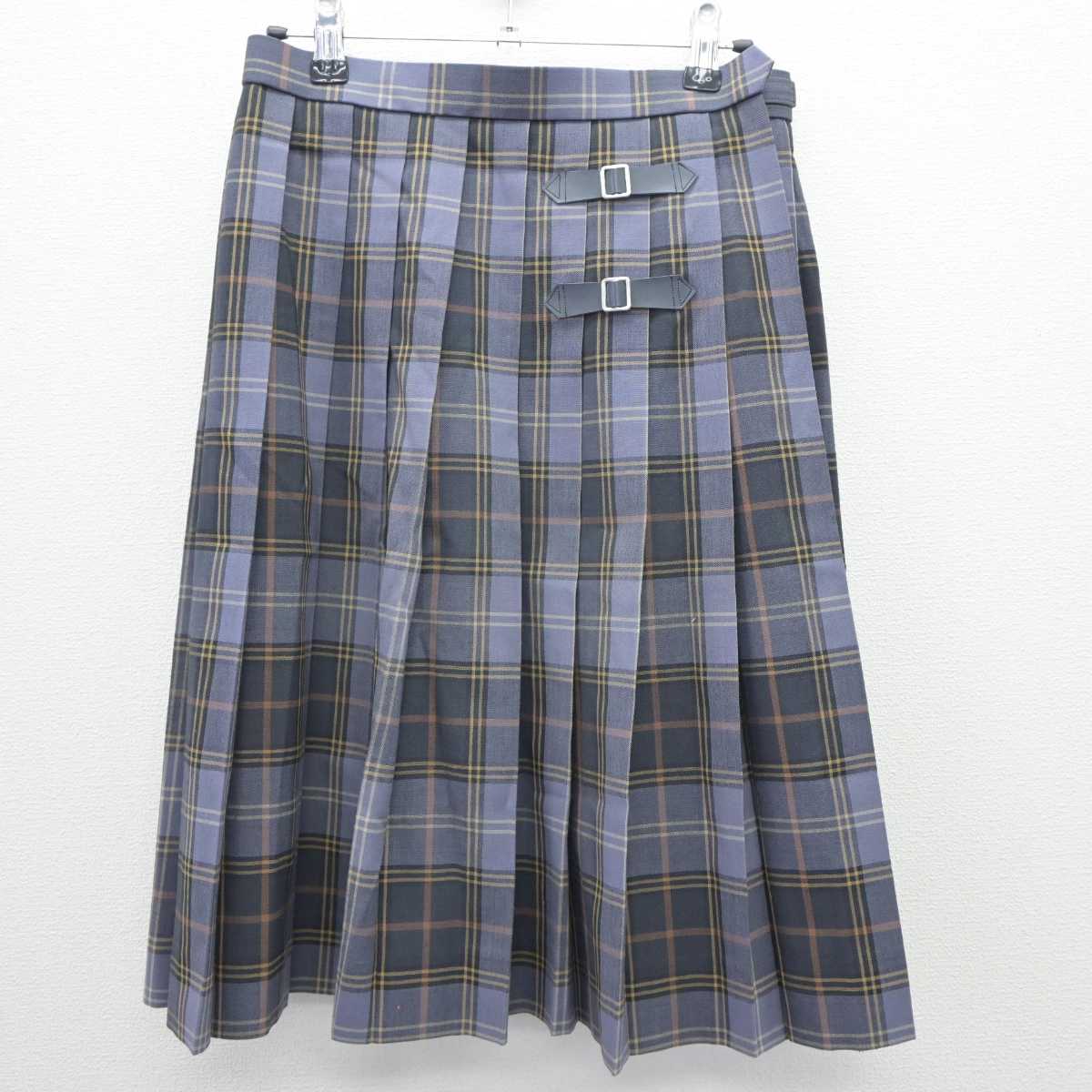 【中古】岐阜県 帝京大学可児高等学校中学校 女子制服 2点 (シャツ・スカート) sf064387