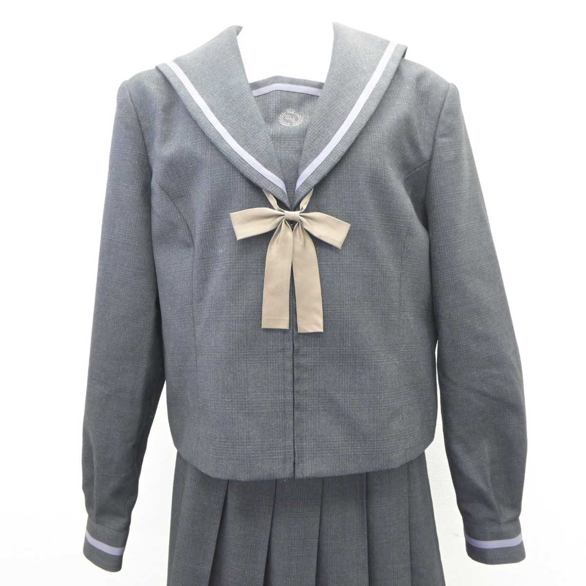 【中古】埼玉県 浦和麗明高等学校 女子制服 4点 (ブレザー・セーラー服・スカート) sf064396