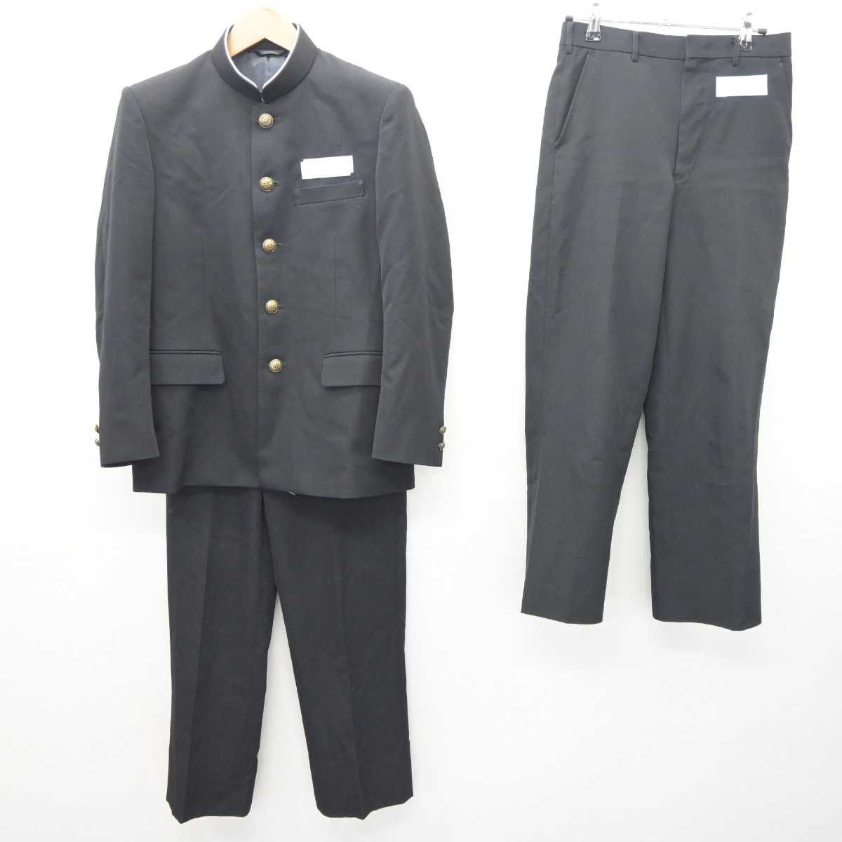 【中古】鹿児島県 隼人中学校 男子制服 3点 (学ラン・ズボン・ズボン) sf064398