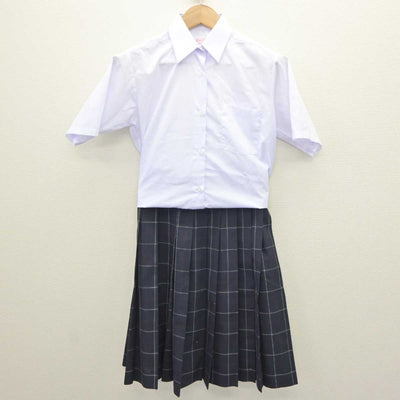 【中古】東京都 東綾瀬中学校 女子制服 2点 (シャツ・スカート) sf064403