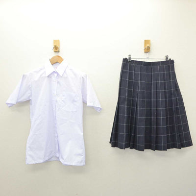 【中古】東京都 東綾瀬中学校 女子制服 2点 (シャツ・スカート) sf064403