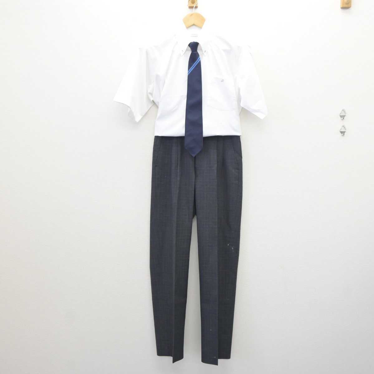 【中古】香川県 香川高等専門学校 男子制服 4点 (シャツ・ズボン) sf064416