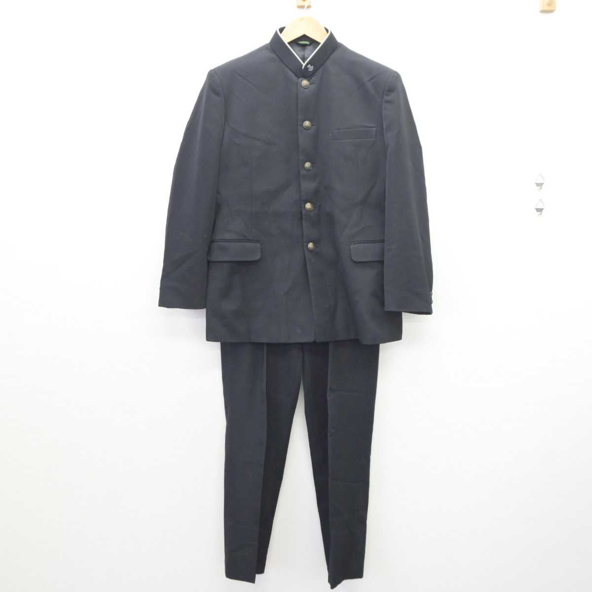 【中古】群馬県 渋川工業高等学校 男子制服 4点 (学ラン・ズボン・ズボン) sf064419