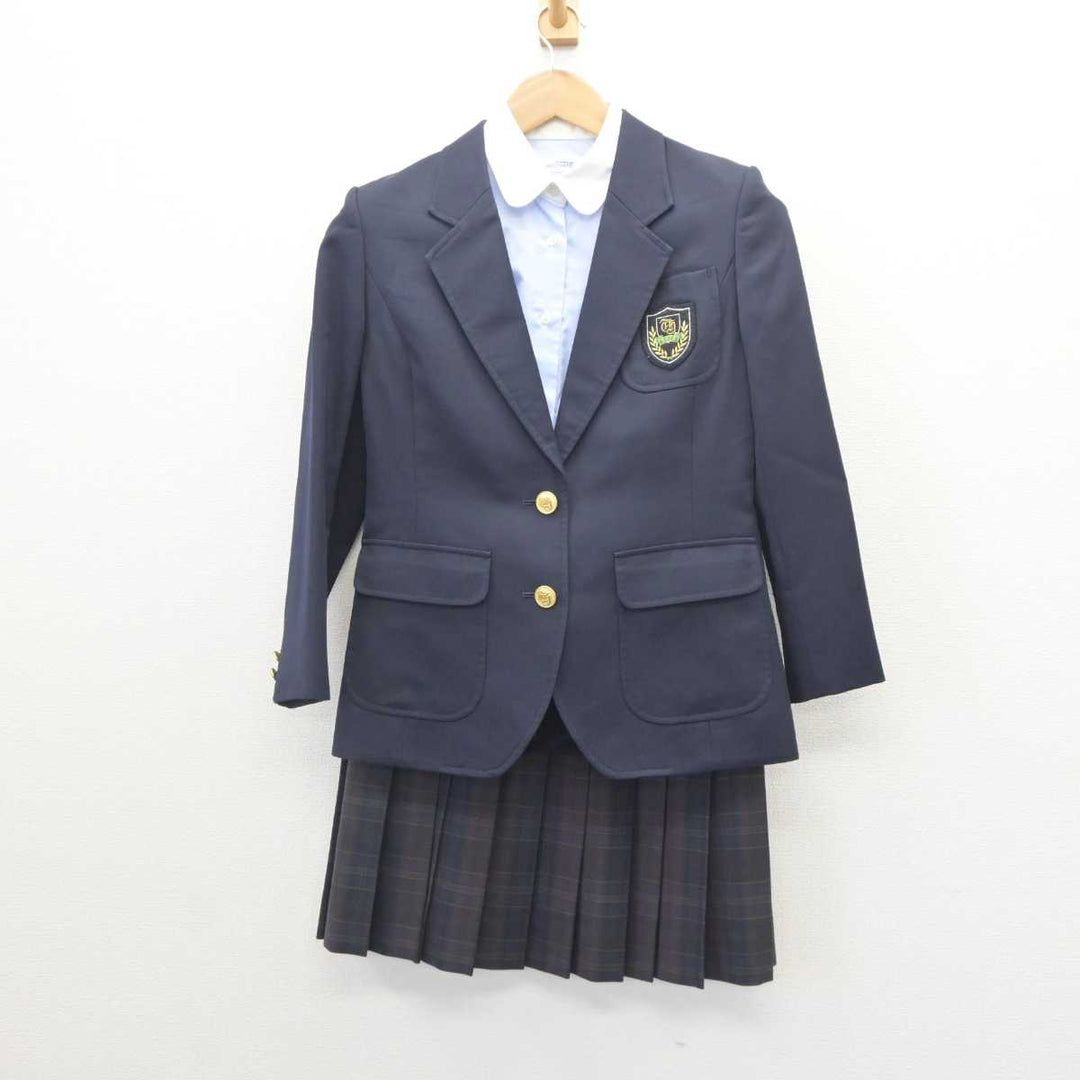 【中古】東京都 豊島学院高等学校 女子制服 4点 (ブレザー・ニットベスト・シャツ・スカート) sf064438