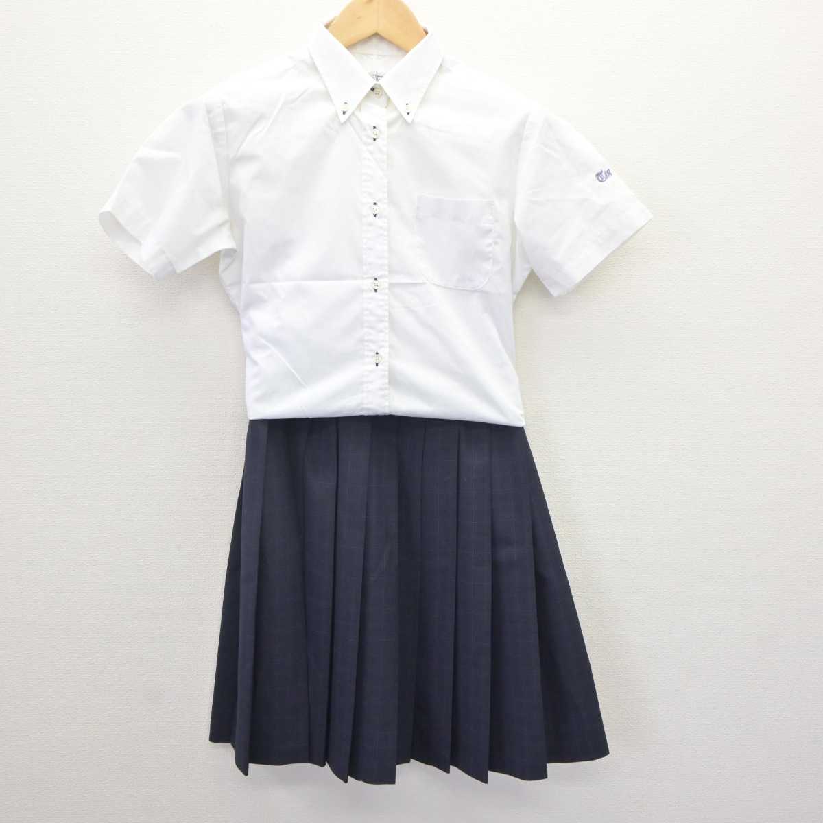 【中古】東京都 東亜学園高等学校 女子制服 2点 (シャツ・スカート) sf064463