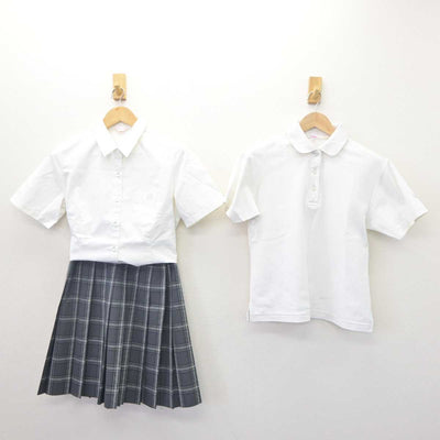 【中古】東京都 実践学園高等学校 女子制服 3点 (シャツ・シャツ・スカート) sf064466